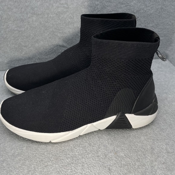 Mark Nason Shoes - Mark Nason Women's A-Line Daze Size 8.5 Black Knit High Top Slip On Sneakers